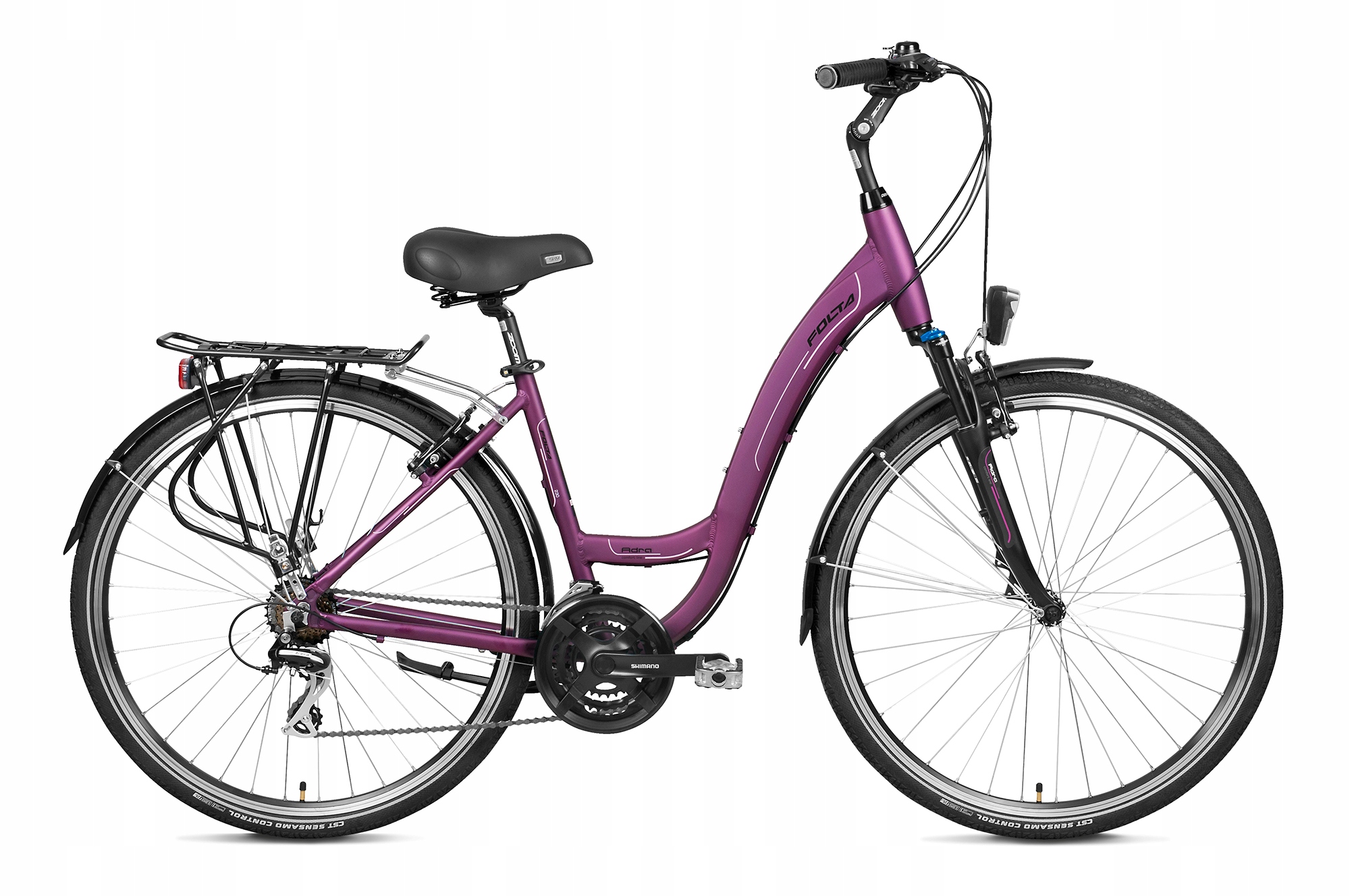 Rower Damski Miejski Folta Adra 28" Aluminiowa Rama 18" Fioletowy Na Miasto