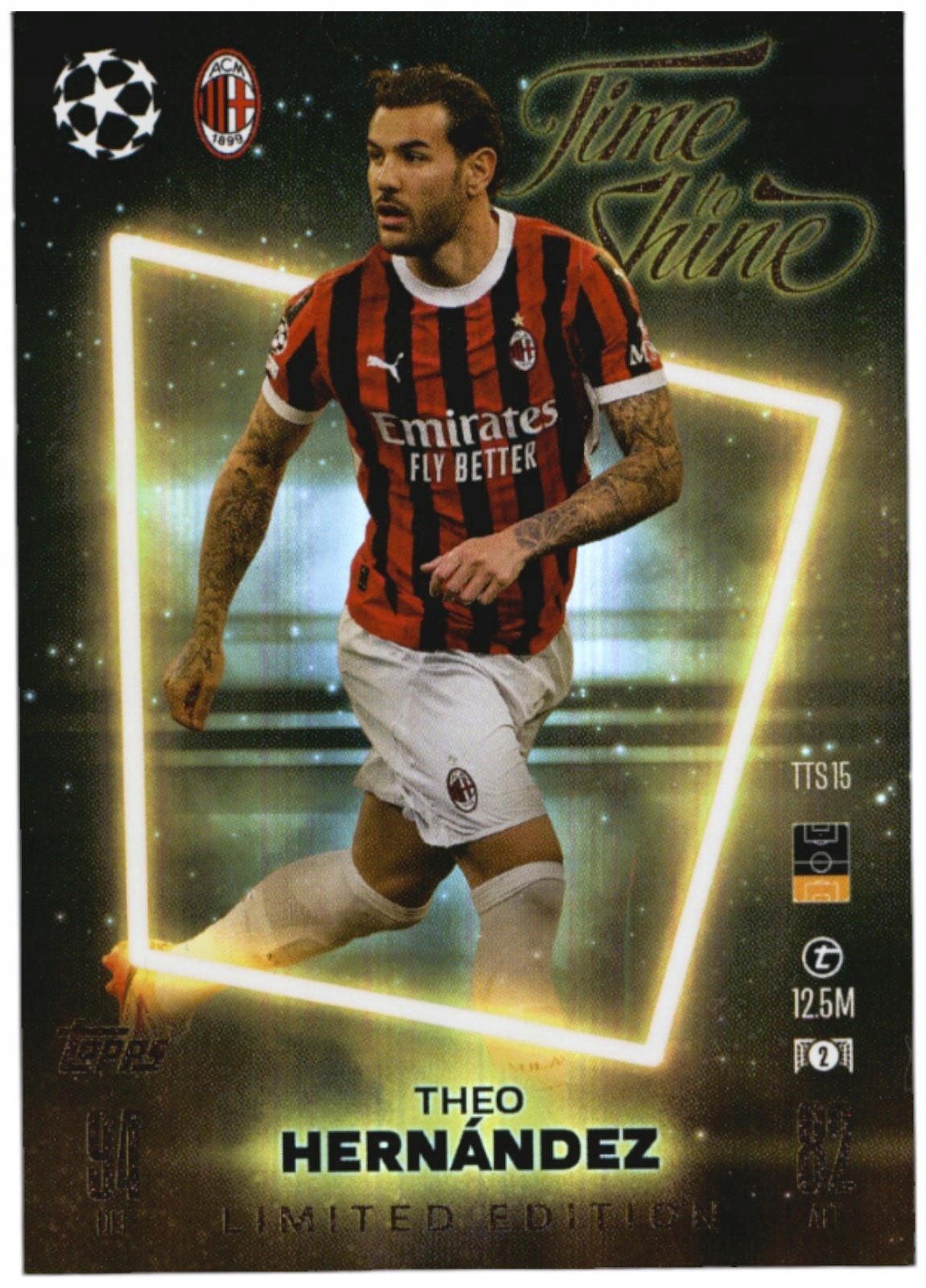 Match Attax 2024-2025 Time To Shine Limited TTS15 Theo Hernandez Ac Milan