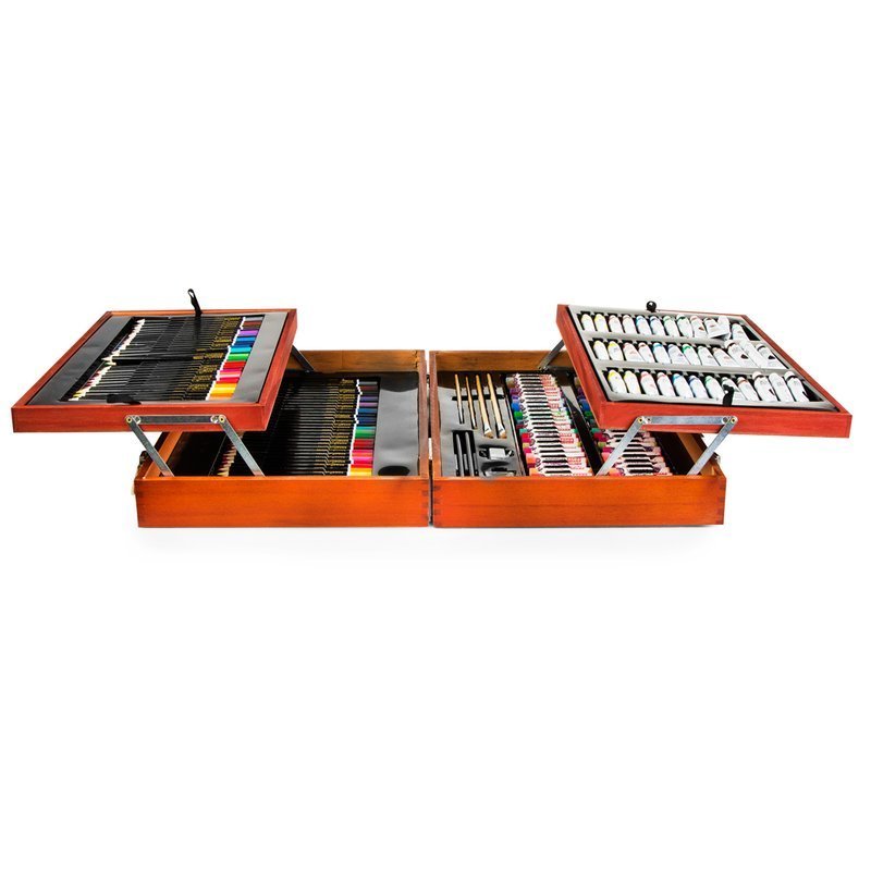 Walizka drewniana Zestaw artystyczny 168 el. Kod producenta 926510