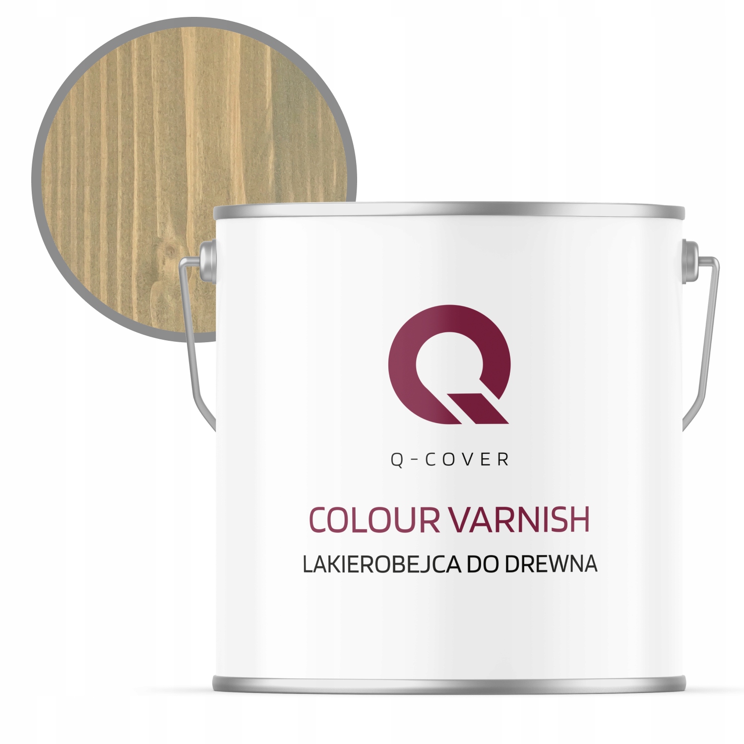 Rychleschnoucí lakovací nátěr na dřevo a ochranný nábytek 5L Šedý s žlutým saténem