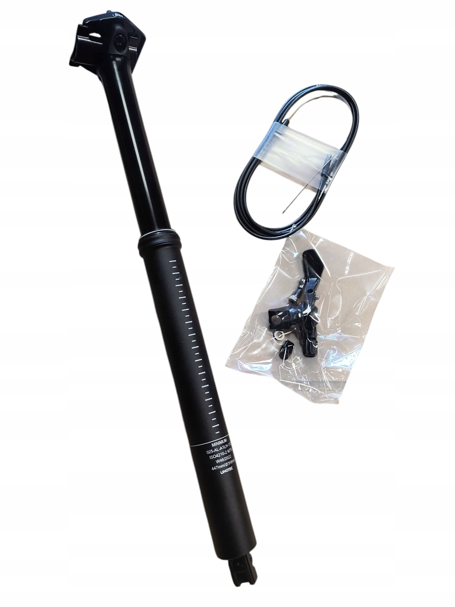 Sztyca Regulowana Limotec 31,6 mm skok 150 mm Manetka I-spec, Nowa