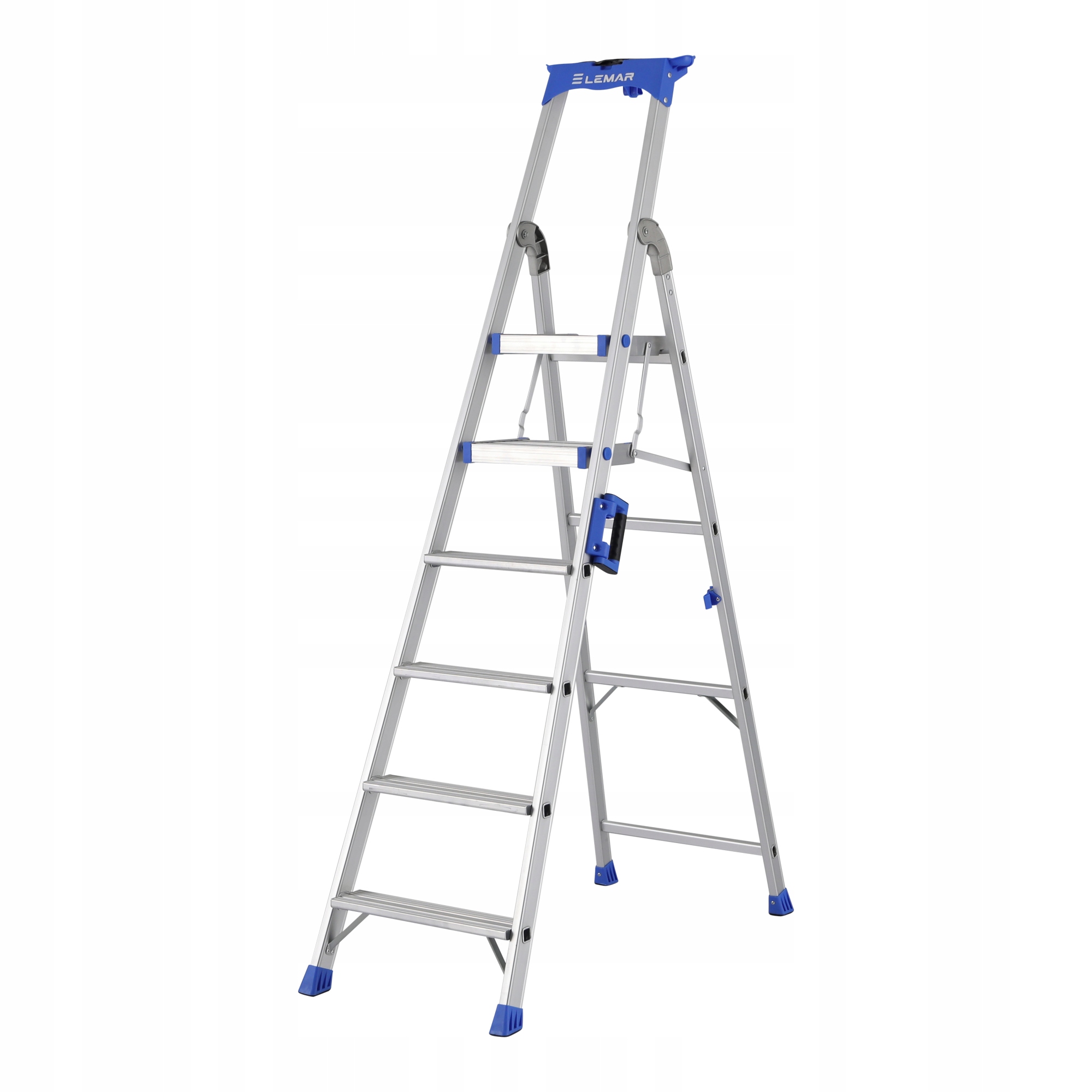 Žebřík jednostranný 6stupňový hliníkový Pro Step Lemar 020306