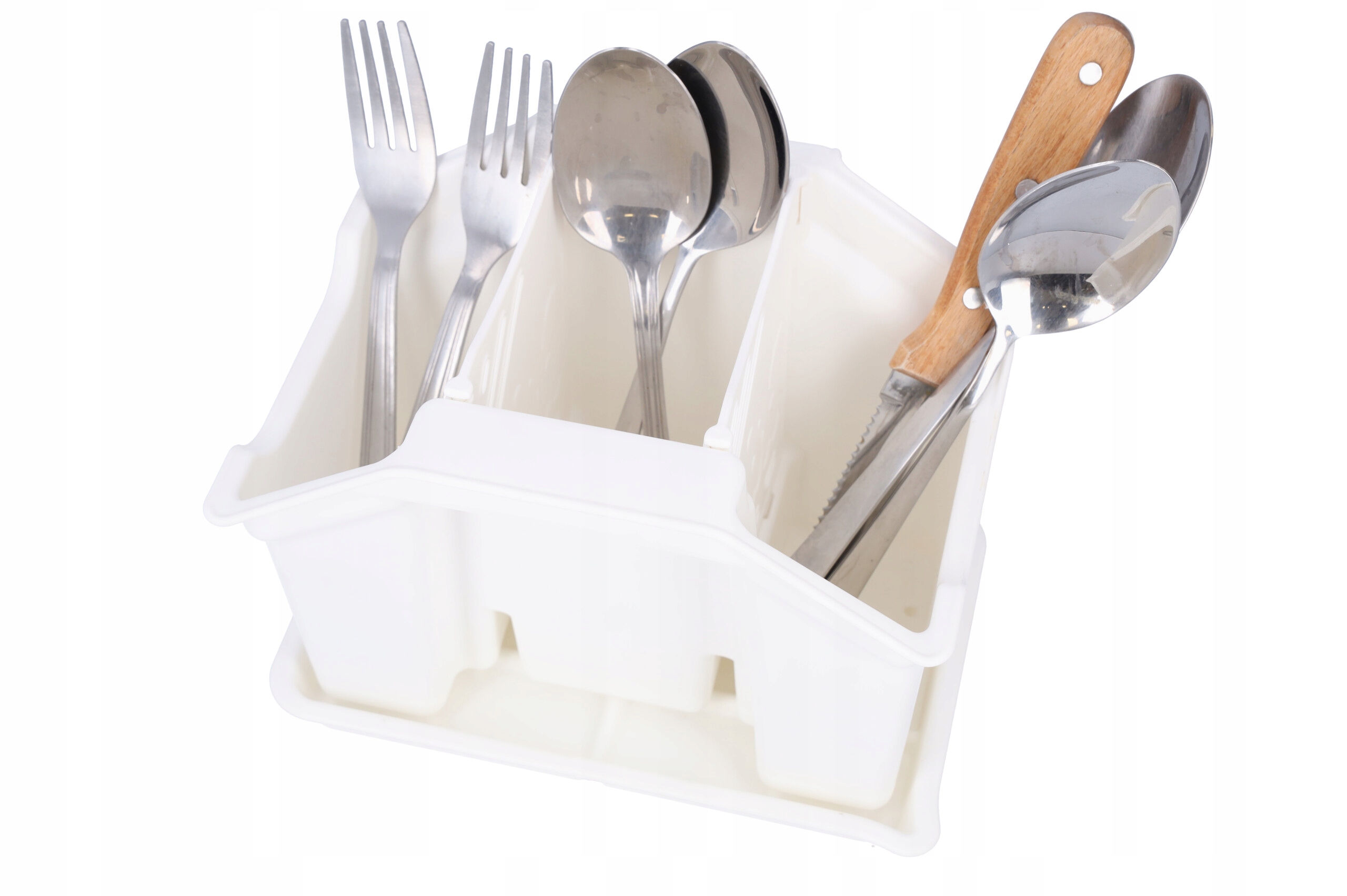 OCIEKACZ NA SZTUĆCE POJEMNIK PRZYBORY ORGANIZER Kolor biały