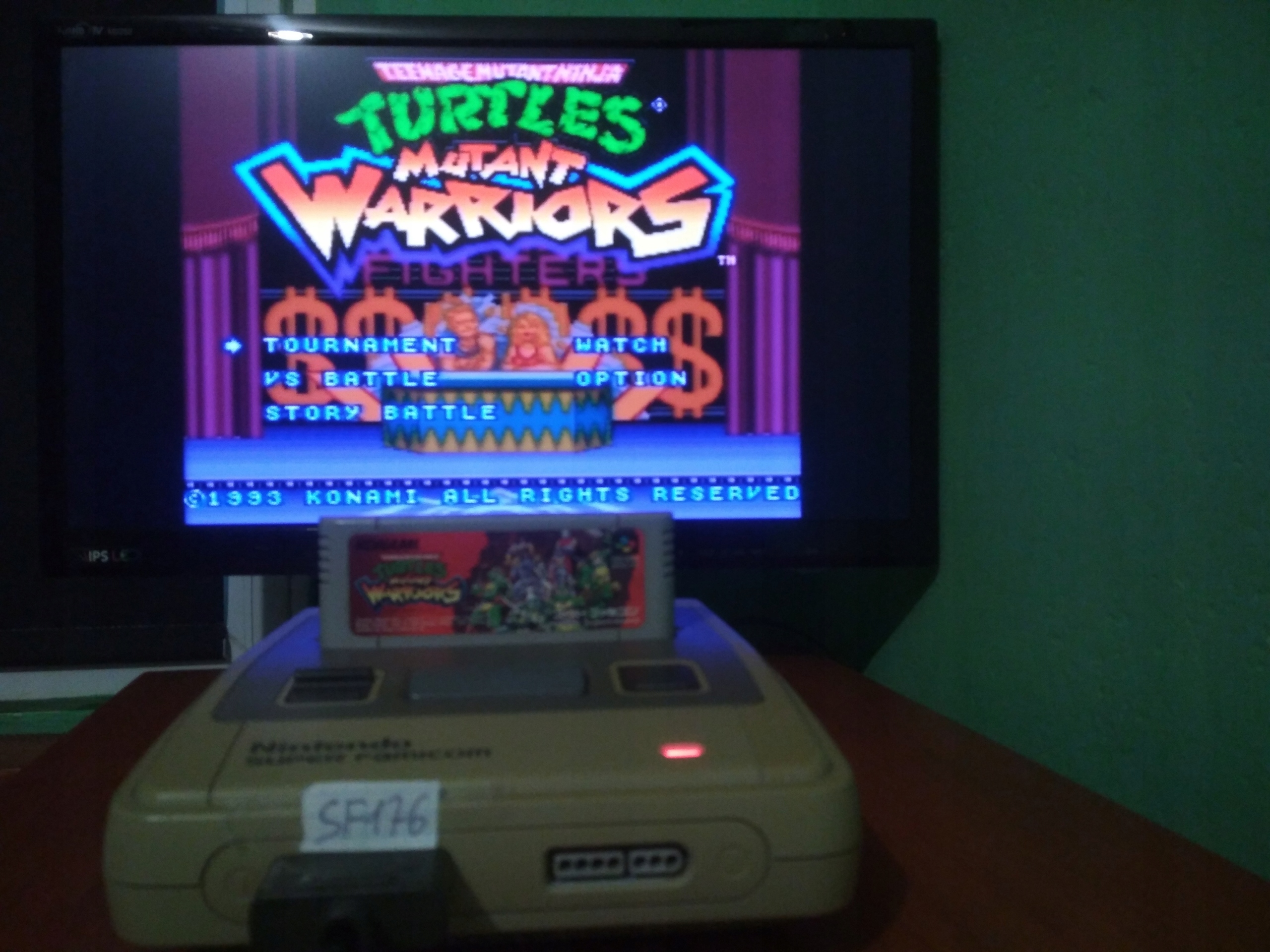 Teenage Mutant Ninja Turtles Mutant Warriors Super Famicom SFC Tytuł Teenage Mutant Ninja Turtles Mutant Warriors