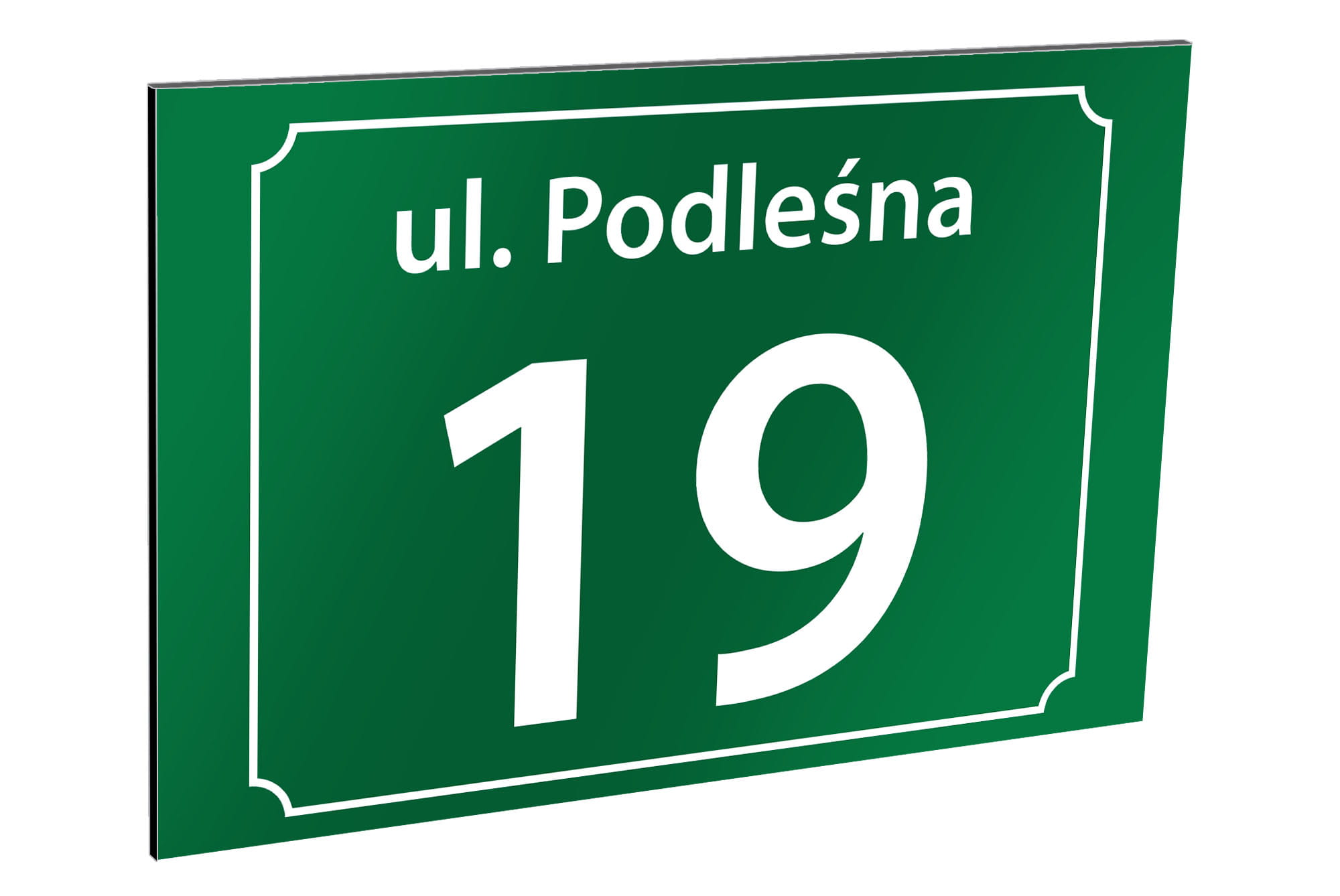 Tablica adresowa z numerem domu 30 x 20 cm