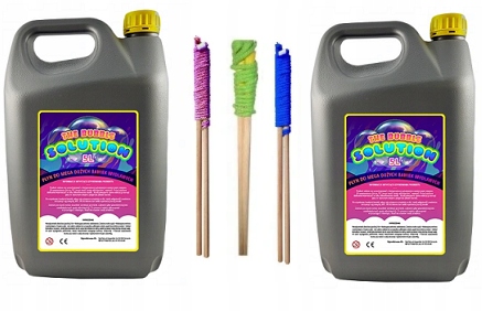 PŁYN DO MEGA BANIEK MYDLANYCH 10 L +3 KIJE