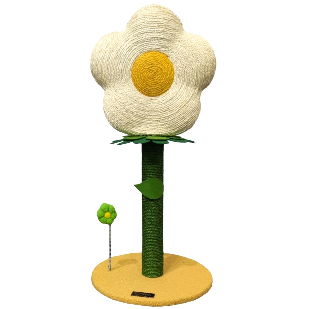 Levně Sisalová květina Škrabadlo pro kočky Vysoká bílá 77 cm