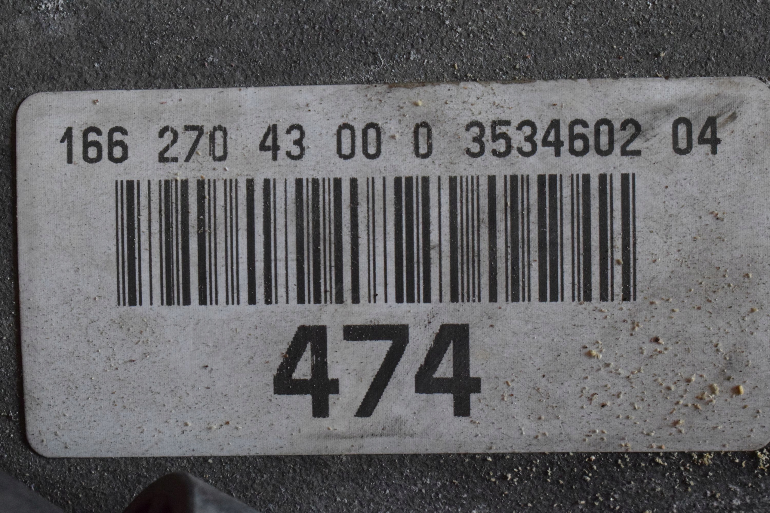 MERCEDES ML W166 350 V6 getriebe 1662704300