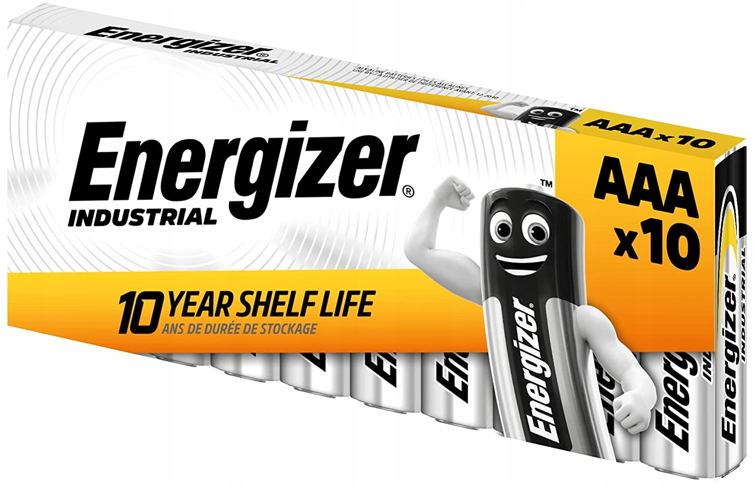 

10x Mocne Baterie Energizer Industrial R3 Aaa 1,5V