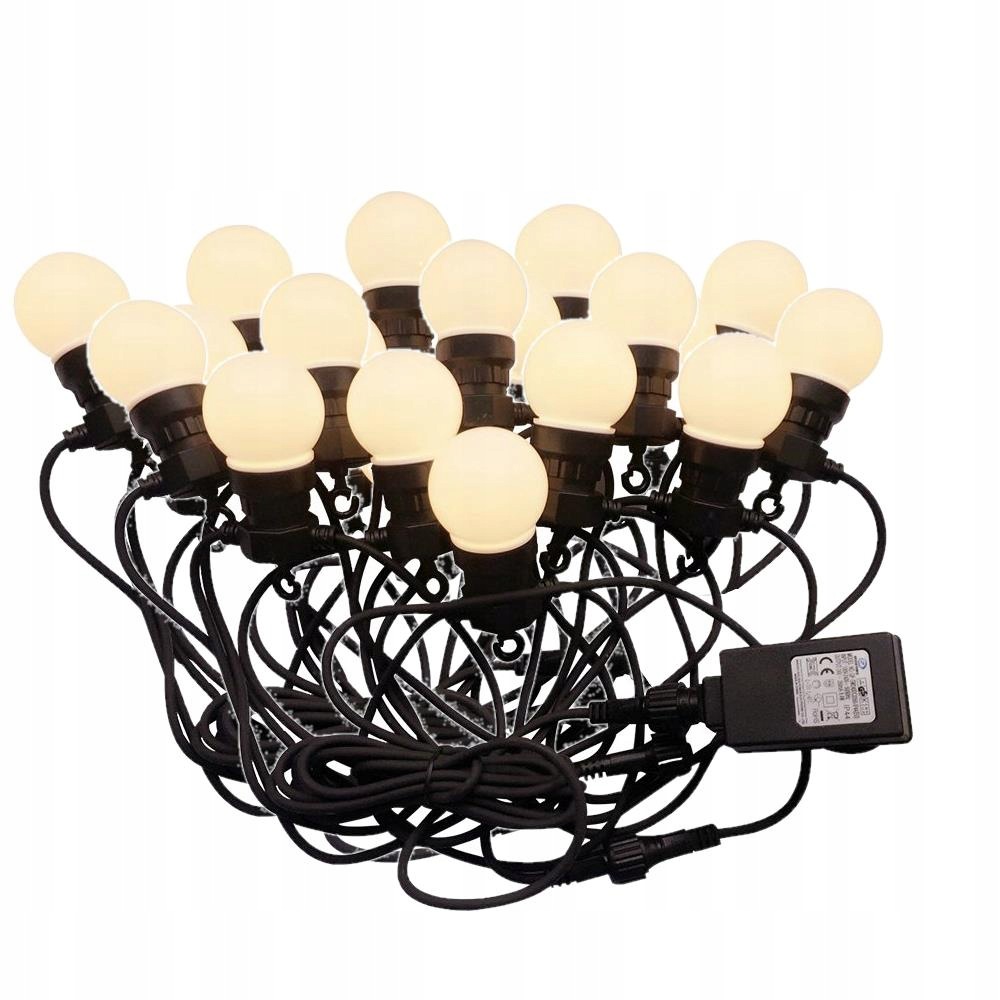 V-tac Led zahradní girlanda (šňůra) 10 metrů 20 žárovek 0,5W IP44
