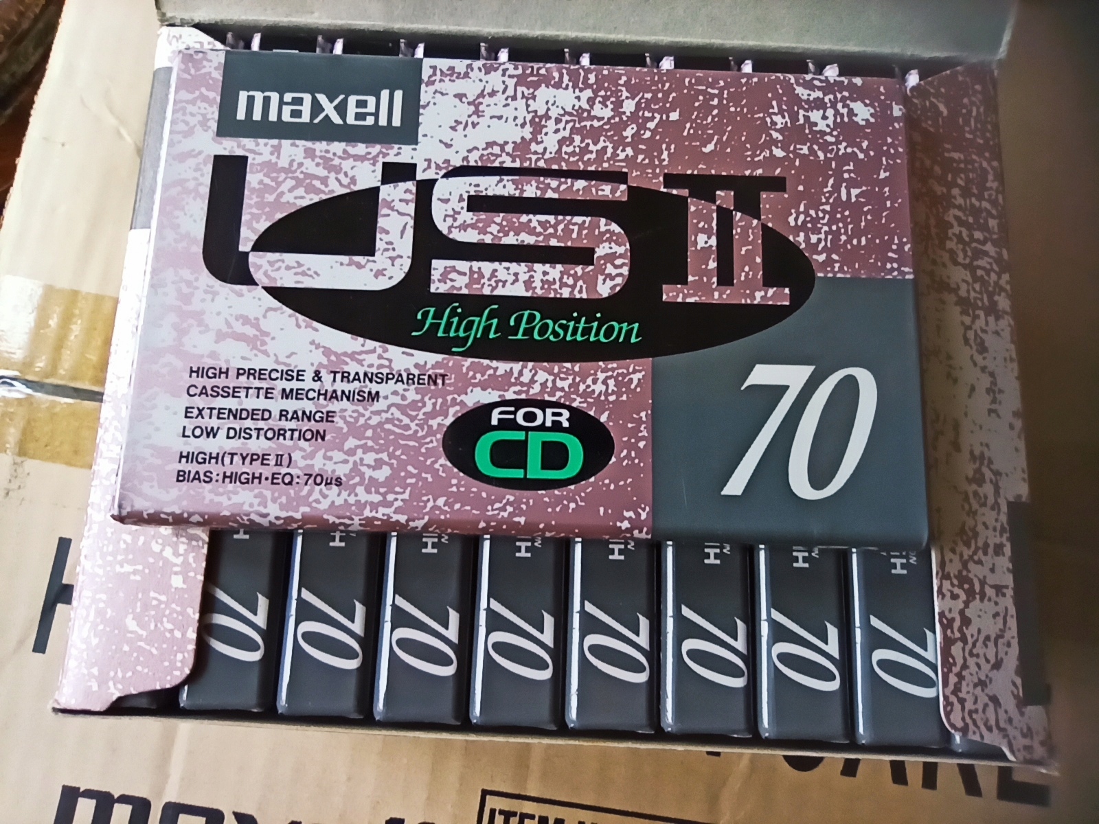 Maxell Us II 70 1990r. Nowa 1szt, Japan