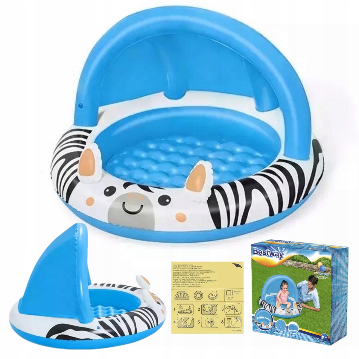 

Bestway 52559 Brodzik Mały Basenik Z Daszkiem Uv