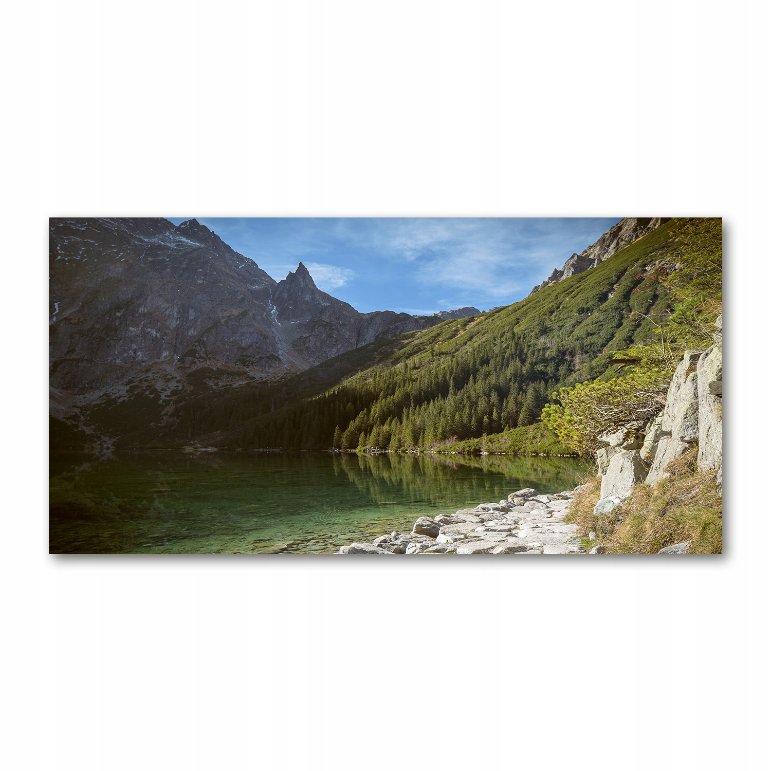 

Foto obraz szkło akryl Morskie oko Tatry 120X60 cm