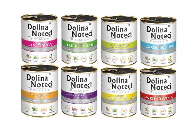 Levně Vlhké Krmivo Pro Psy mix chutí Dolina Noteci 6,4 kg, sada konzerv 8 x 800 g