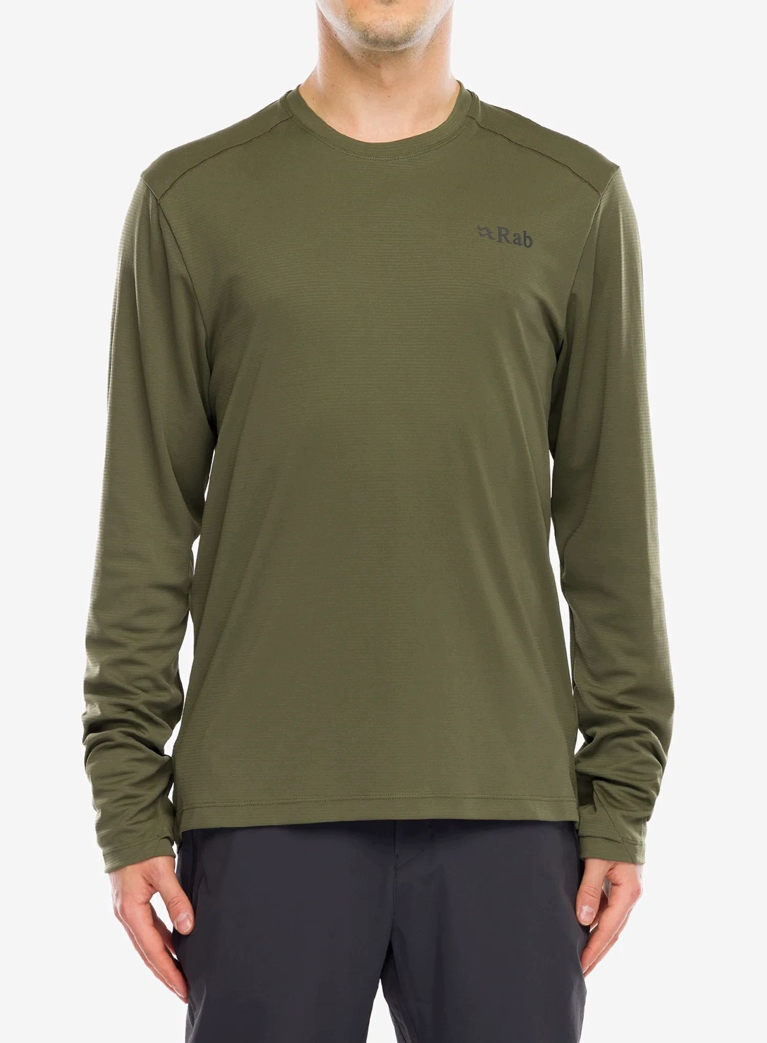 Tričko s dlouhým rukávem Rab Force Ls Tee olivové L