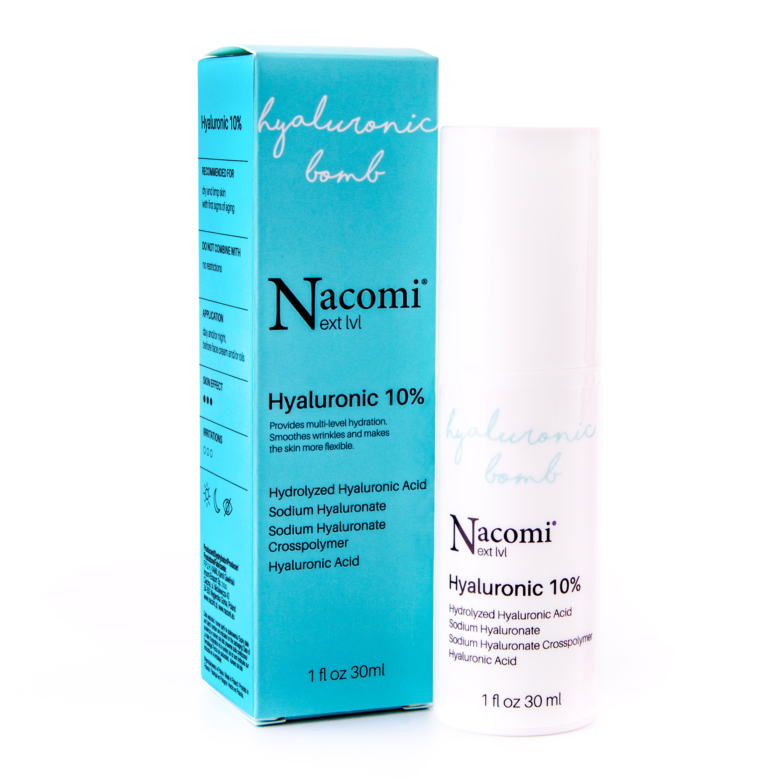

Nacomi Nawilżające serum z kwasem hialuronowym 10%