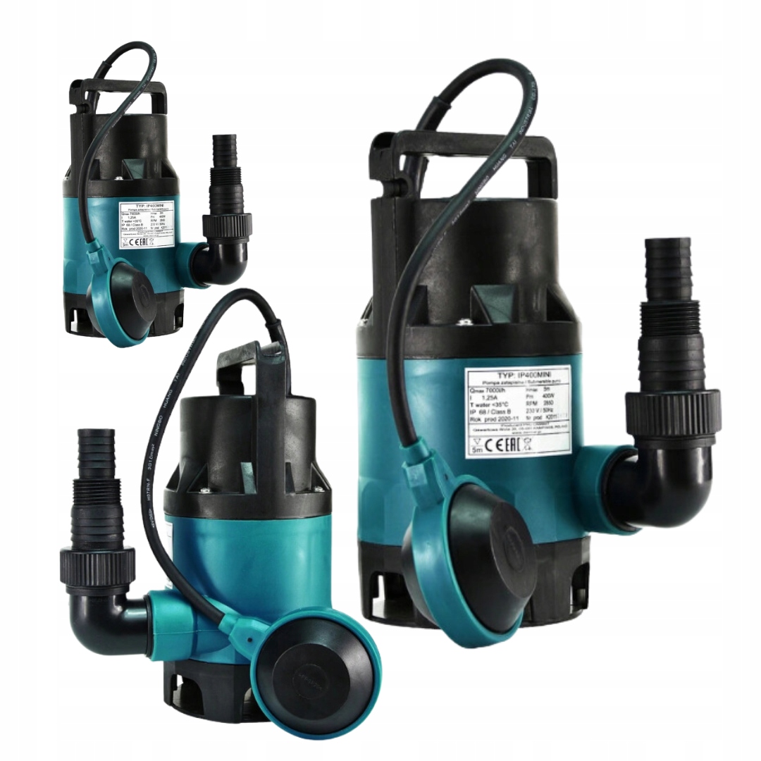 Pompa Zatapialna Pływak Do Wody Czystej Lekko Zanieczyszczonej Deszczówki