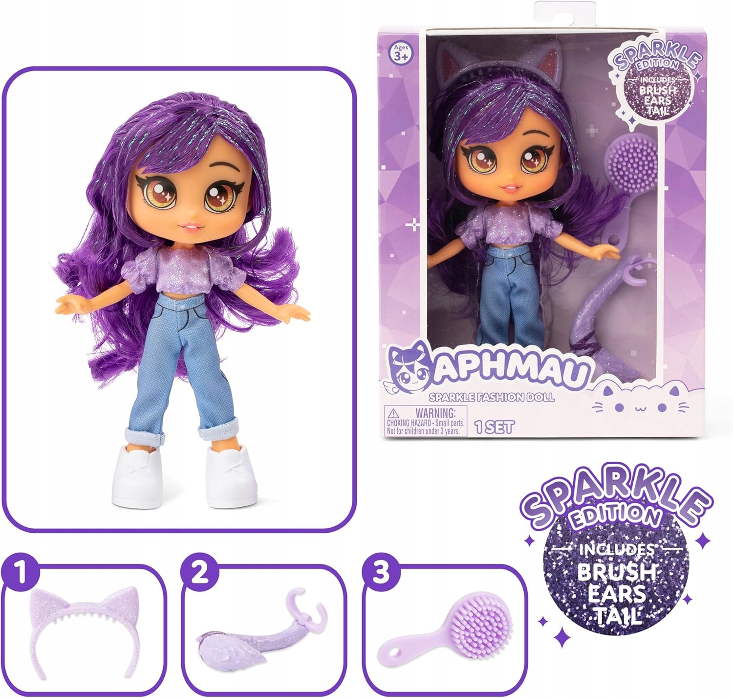LALKA APHMAU MeeMeows FIGURKA SPARKLE FASHION DOLL Kod producenta 6003
