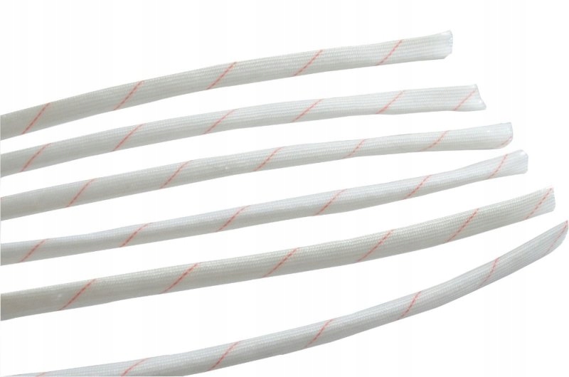 Rurka elektroizolacyjna 10mm 1m koszulka -10st do 200st C jedwab szklany