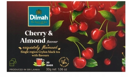 12 Sztuk Dilmah Herbata Cherry & Almond 20TB