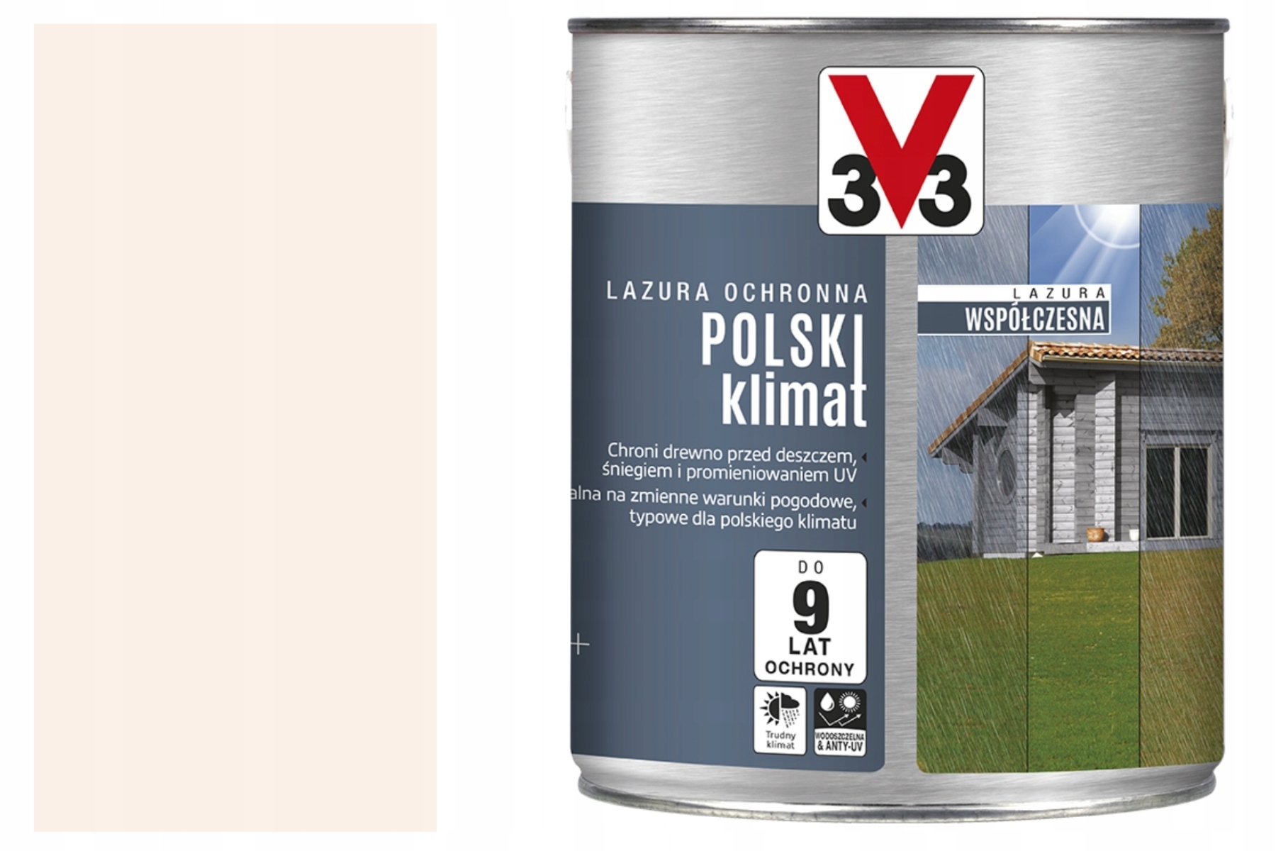 V33 Súčasná Lazúra Poľský Klíma biely céder mat 2,5 l