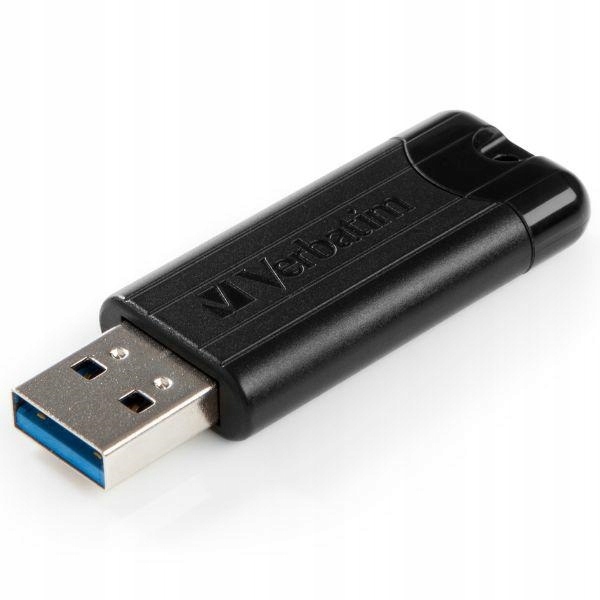 Verbatim Pendrive 64GB Usb-a 3.2 PinStripe czarny/black 49318