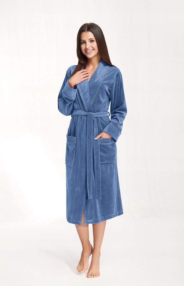 SZLAFROK DAMSKI 361/4XL NIEBIESKI