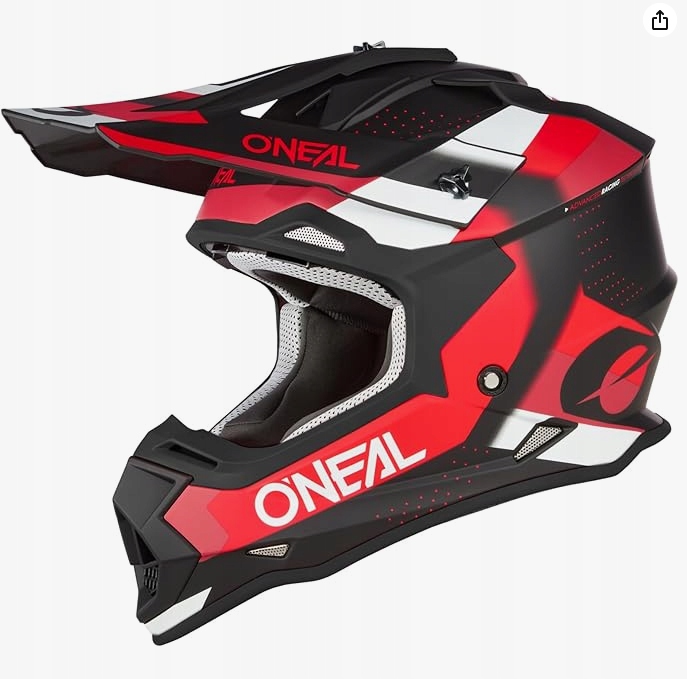 Fullface prilba O'Neal 2SRS Helmet Spyde Black Red White L 59-60 cm