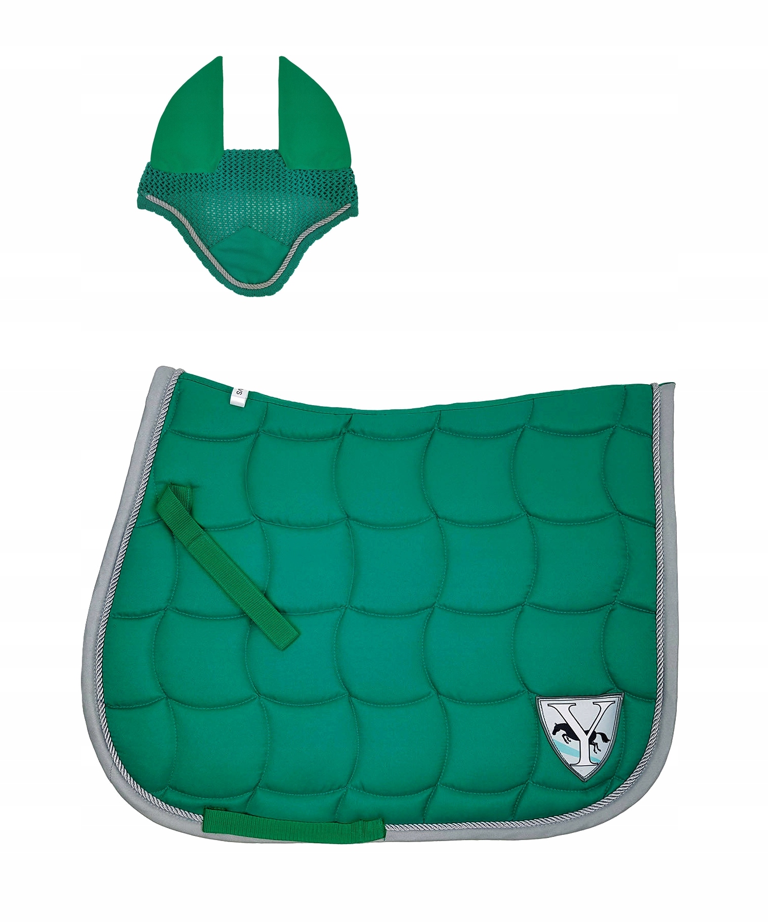 Czaprak nauszniki zestaw wszechstronny zielony pepper green