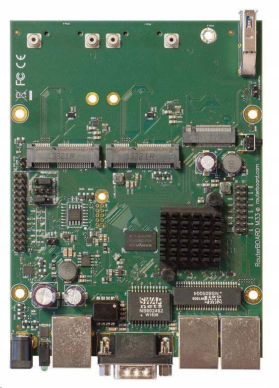 MikroTik RouterBOARD RBM33G, dvojjadrový 880MHz, 256MB DDR3, 3x Glan, …