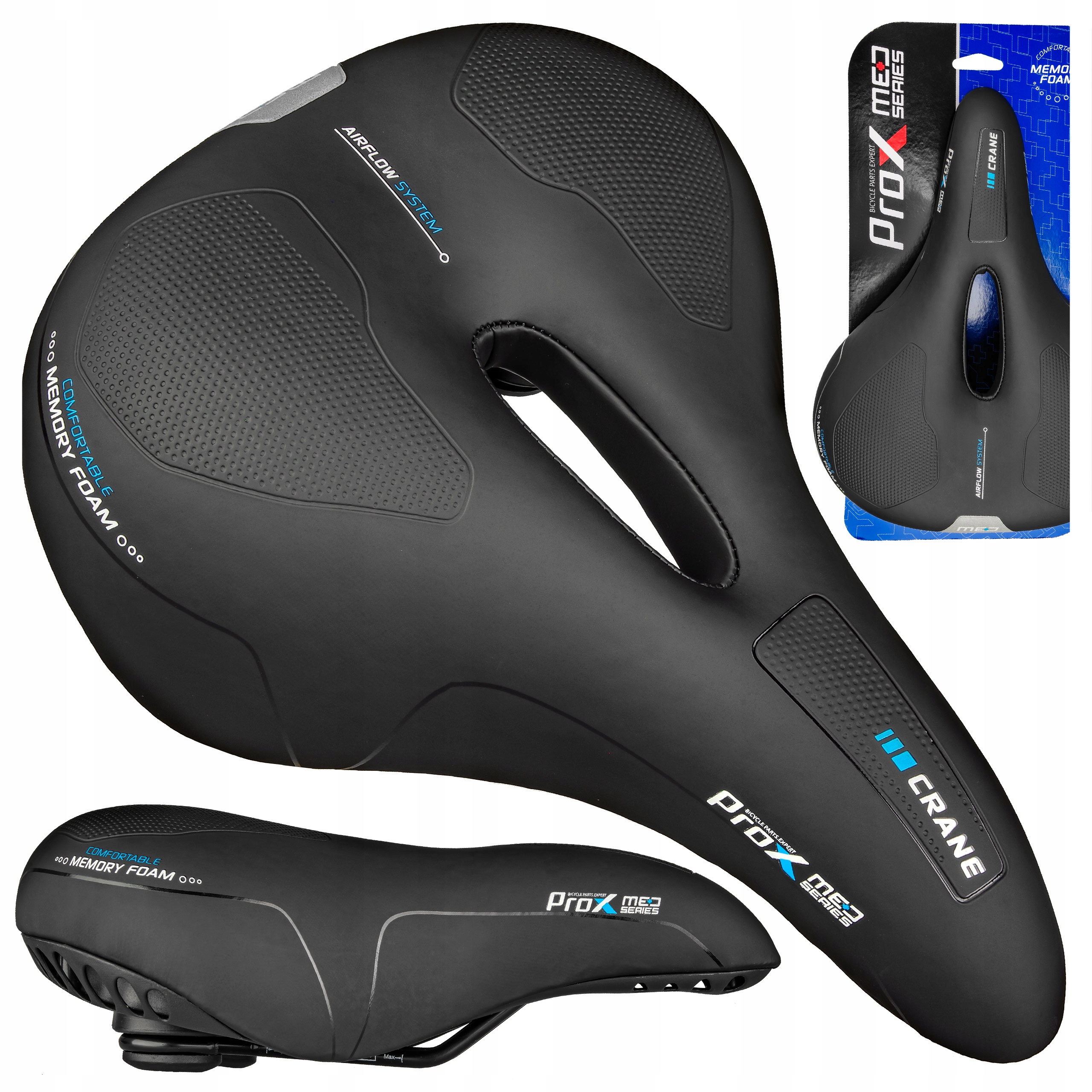 

Siodełko Prox Crane Med Memory Foam Reflex City