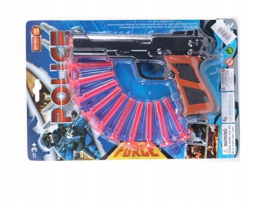 

Zestaw Policjanta Pistolet 10 strzałek 24p
