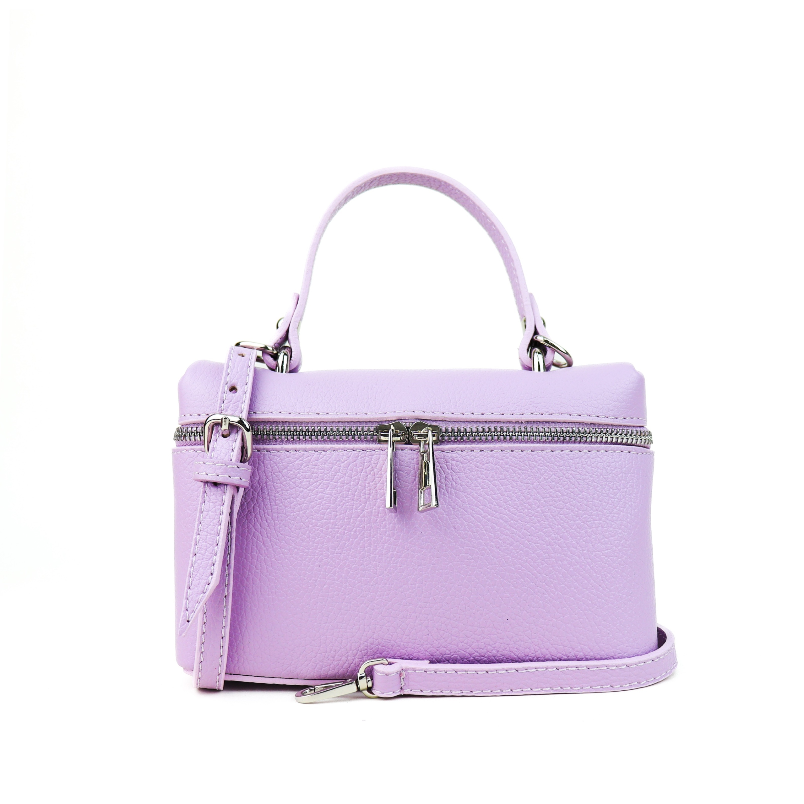 Torebka Damska skóra naturalna Kiti-M Liliowy