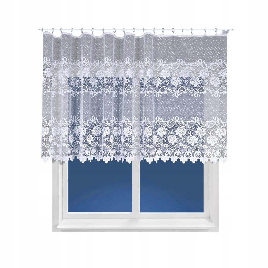 

Firana na metry 120 Firany żakardowe Biała