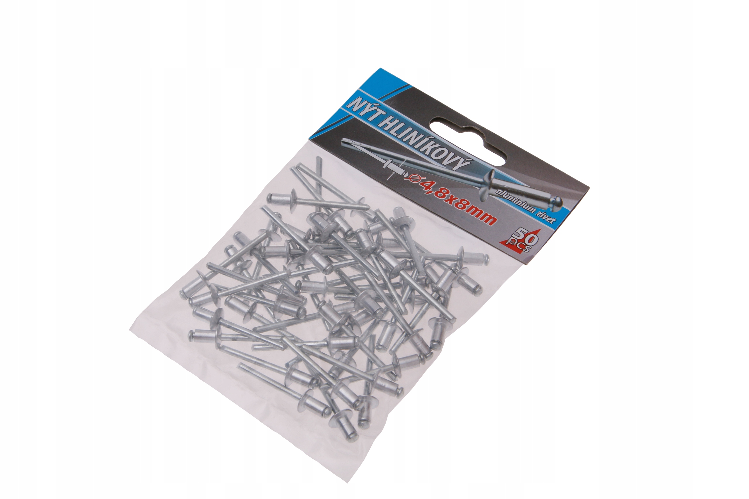 

Nity Aluminiowe zrywalne do nitownicy 4,8x8mm 50sz