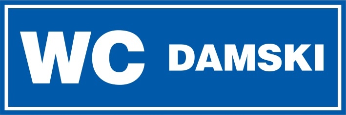 

Naklejka Na Drzwi Szybę Wc Damski 10 x 30 cm