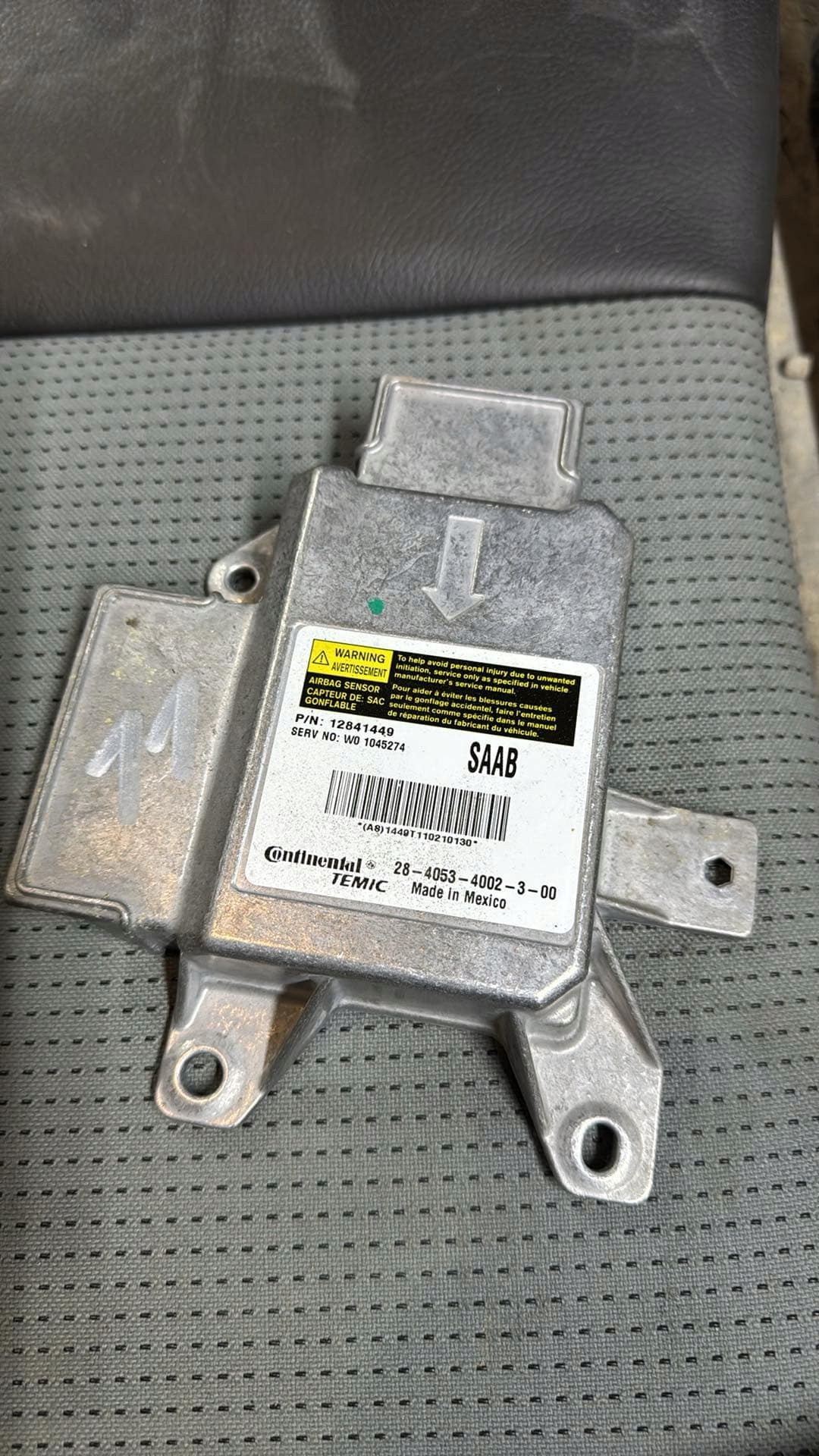 modulo Sensor airbag airbag 12841449 SAAB 9-3 II 93 LIFT 07-11