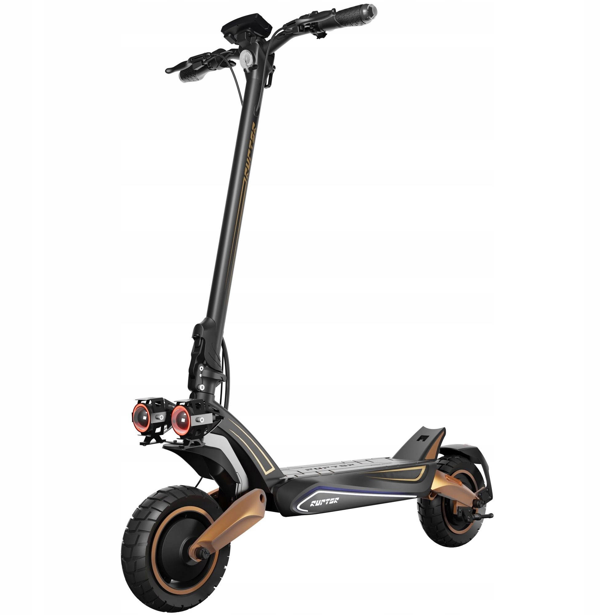 Hulajnoga Ruptor R6 V4 Czarny 1600W Zasięg do 80 km Pełna amortyzacja