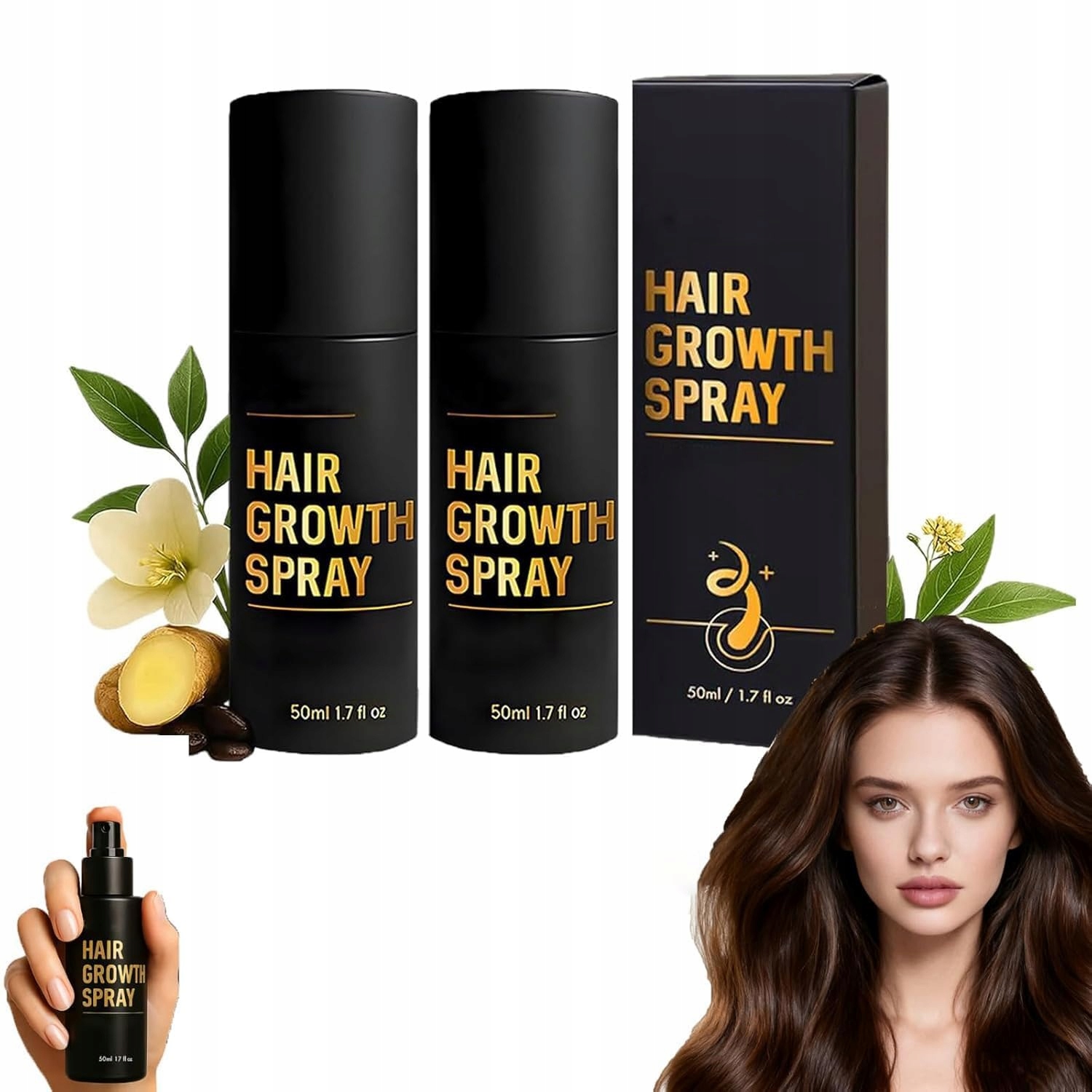 Sprej na růst vlasů 50 ml 2ks