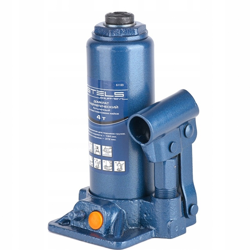 

Podnośnik butelkowy hydrauliczny lewarek 4t Stels