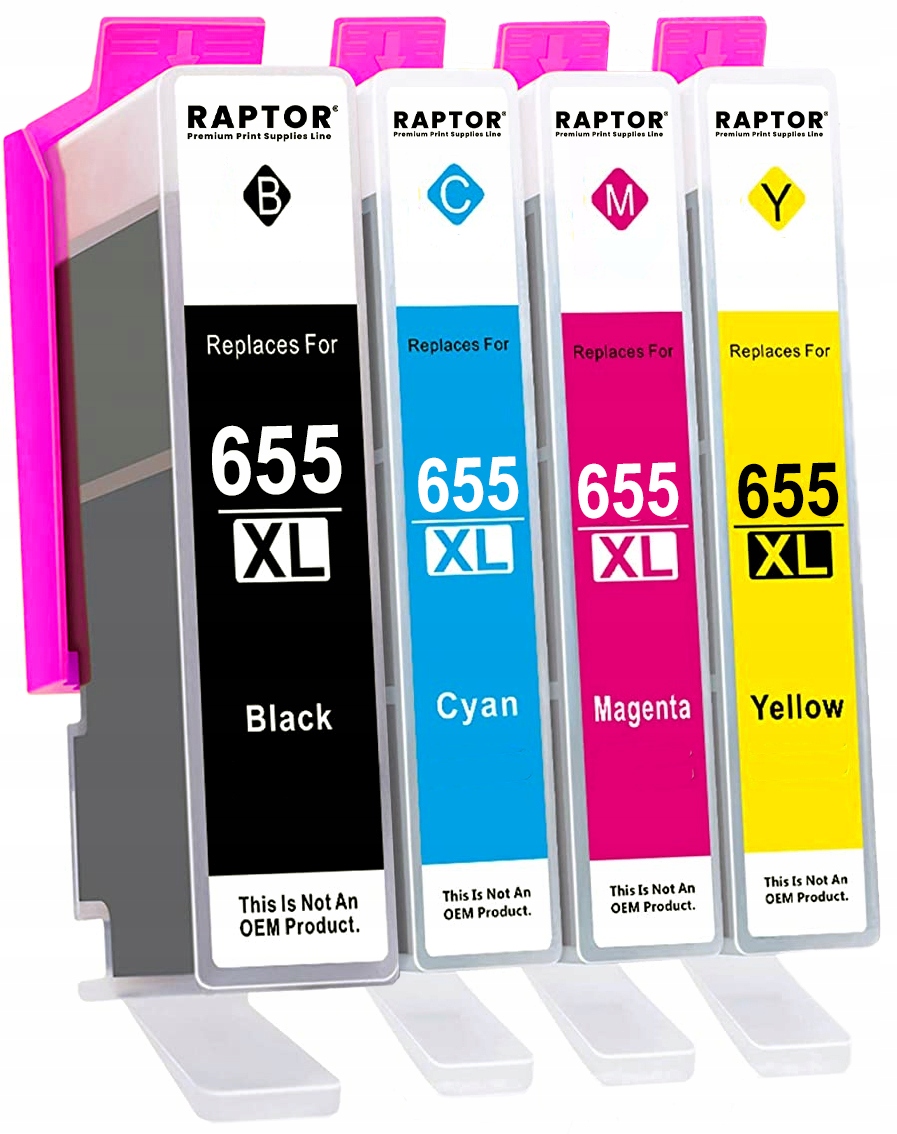 

4x Tusz 655 XL Do Hp 4625 5525 6520 6525 3525 4615