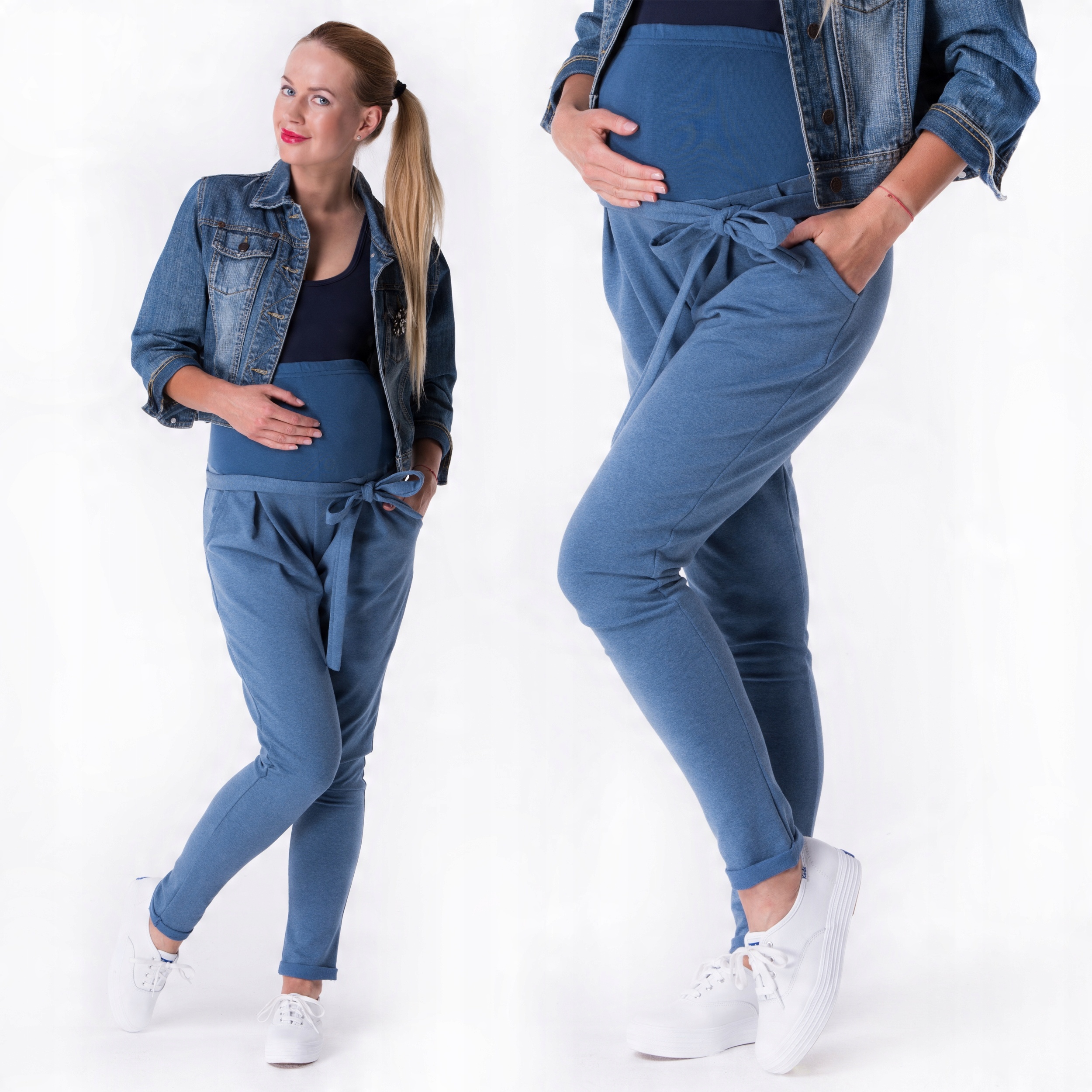 

Spodnie ciążowe Lena kokarda M jeans