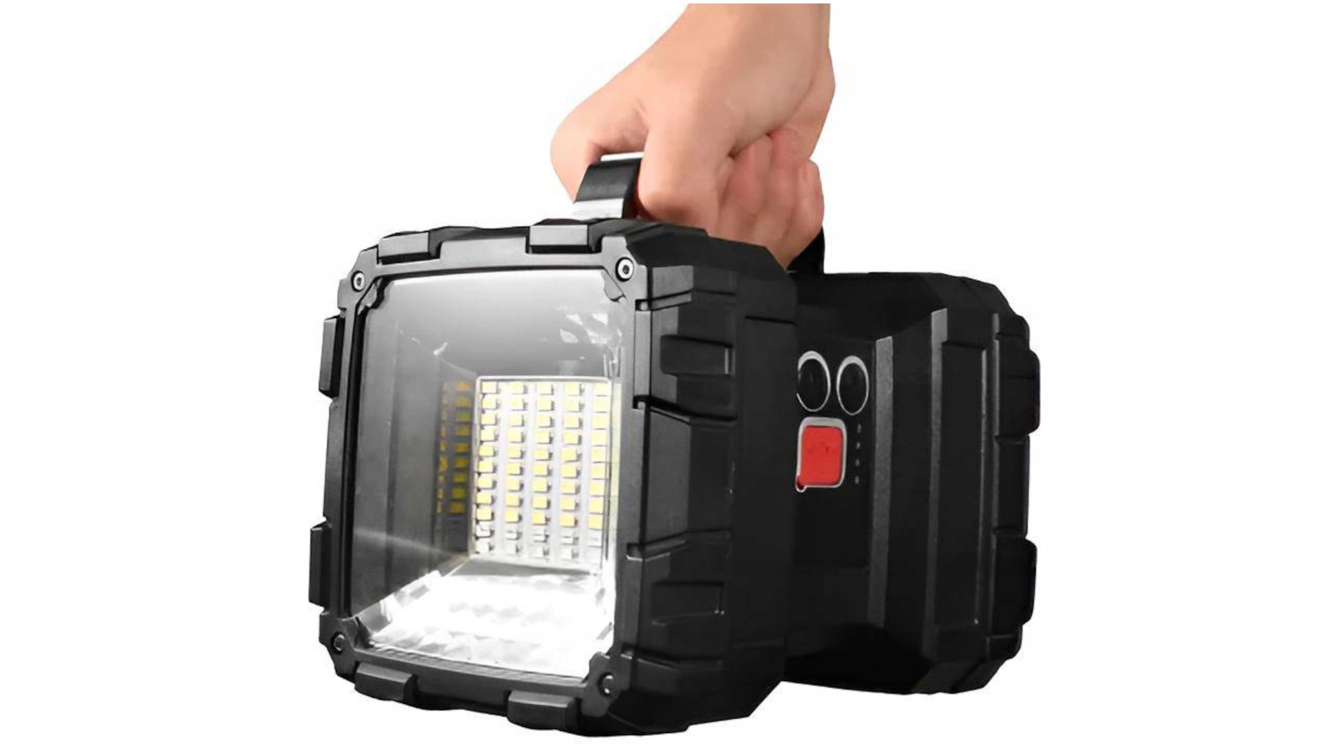 MOCNA Latarka LED Akumulatorowa Szperacz odporna USB Powerbank DWUSTRONNA Marka Maxsell