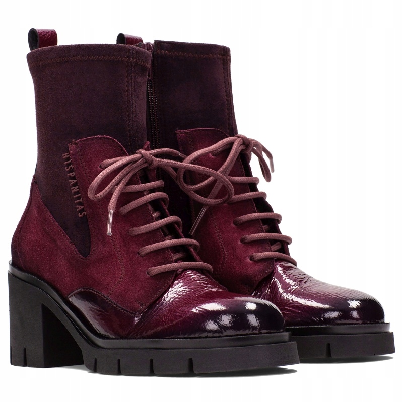 Dámské kotníkové boty Hispanitas HI254281 ROCK-I25 Wine bordó Kůže Vel. 36
