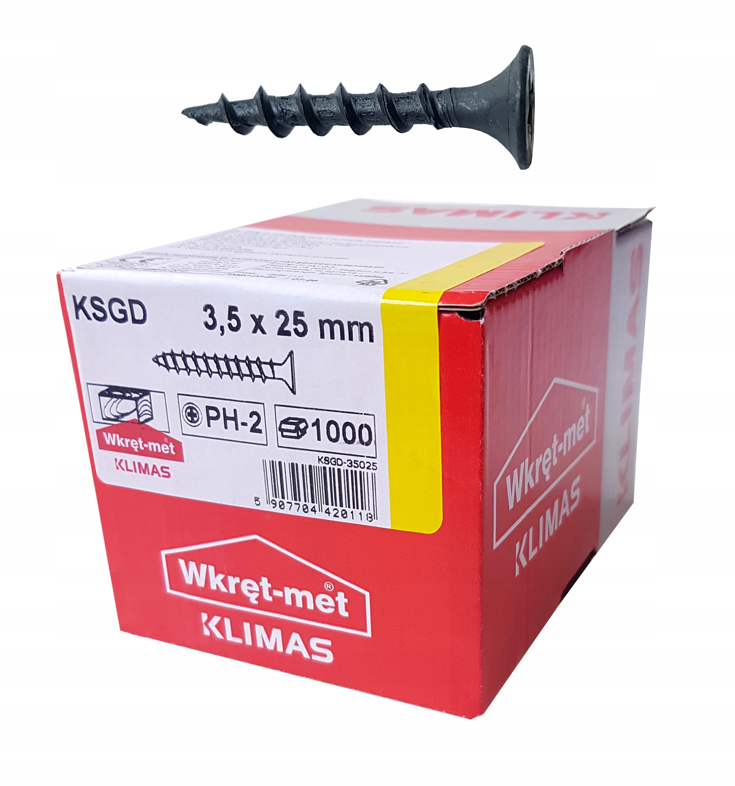 

Wkręty Do Drewna Karton Gipsu Gk 3,5X25MM 100SZT