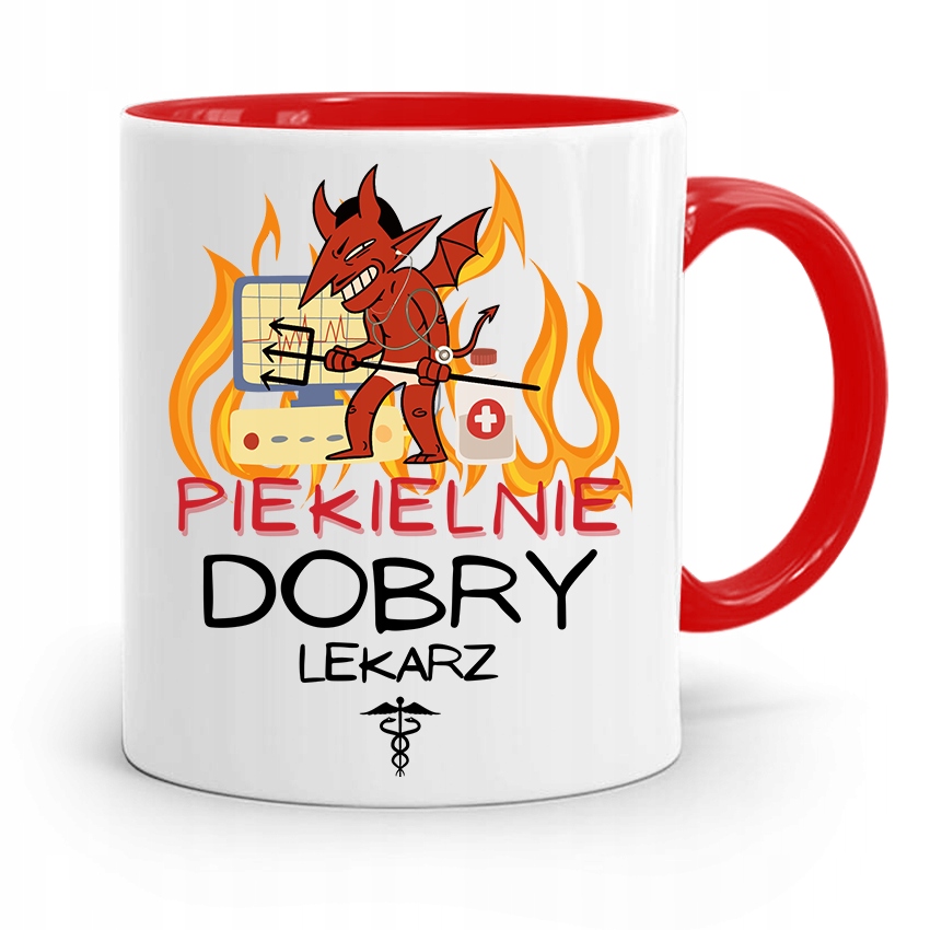 

Kubek Czerwony Dla Doktora Piekielnie Dobry Lekarz