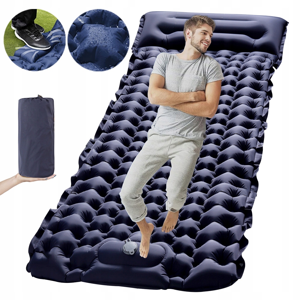 Turistická Podložka Karimatka Nafukovací Matrace Kempingová 200*70 CM Waterproof