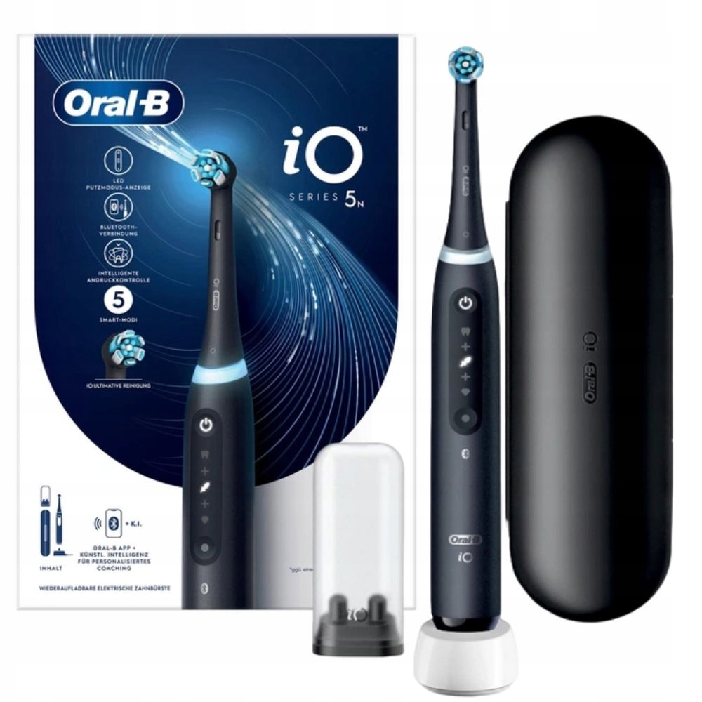 Elektryczna szczoteczka do zębów Oral-B iO 5N iO5 Magnetyczna Czarna Tc