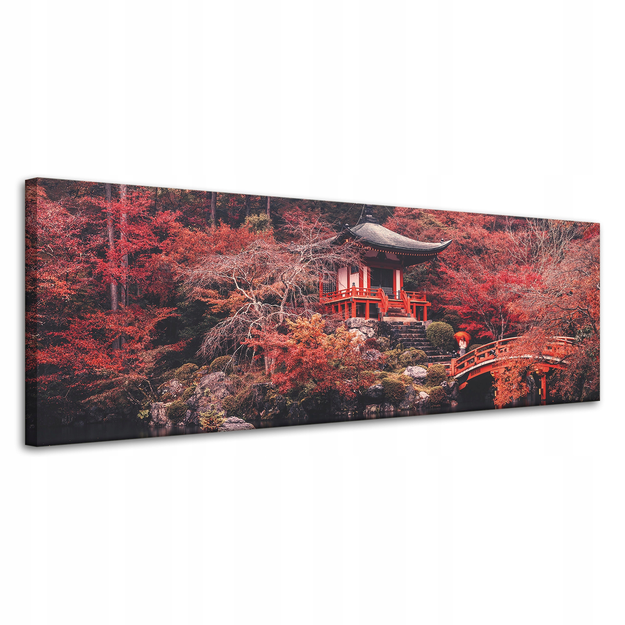 Obraz na plátně Stromy Barevné Japonský styl Klid 120x40 cm