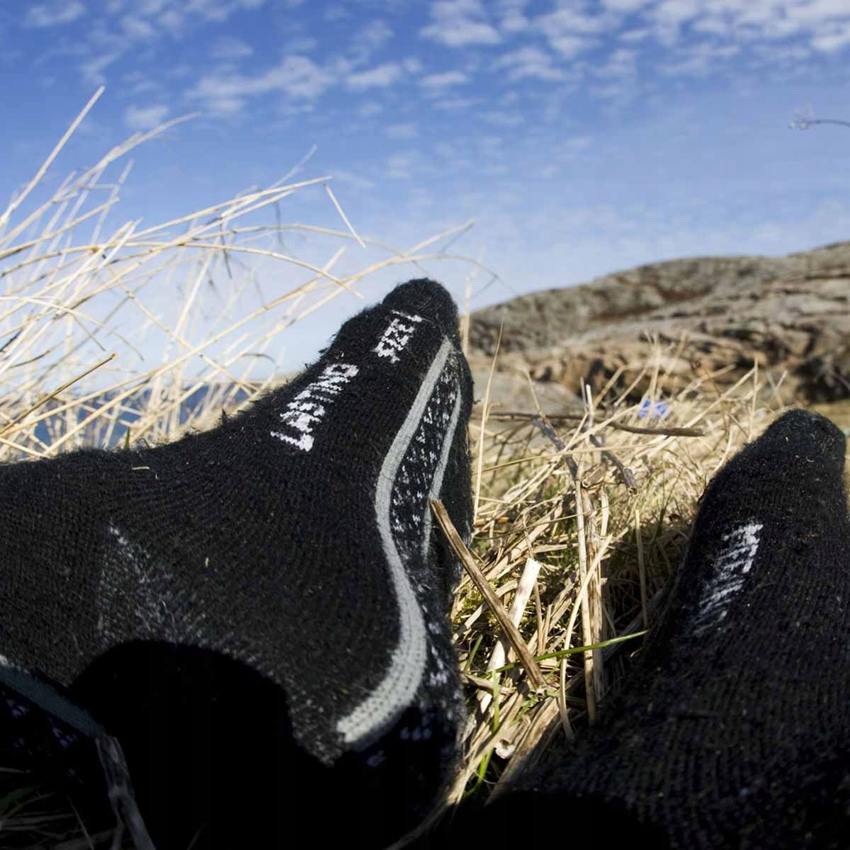 Skarpety na rower z wełny merynosa limonkowe 42-45 Model WAS 698